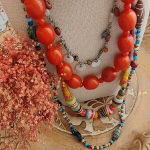 Boho Multicolor Style Five Neklace Set